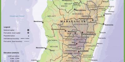 地图的实物图的马达加斯加