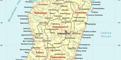 马达加斯加地图与城市