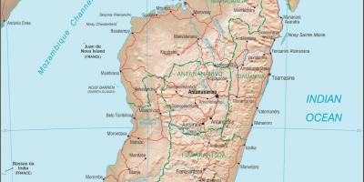 马达加斯加国家地图